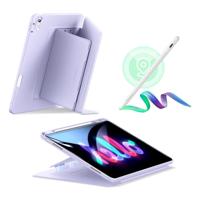 iPad Air 13" (M2) 2024 Bundle Flip Magnetic Case with Geo Digital Pencil- Light Purple