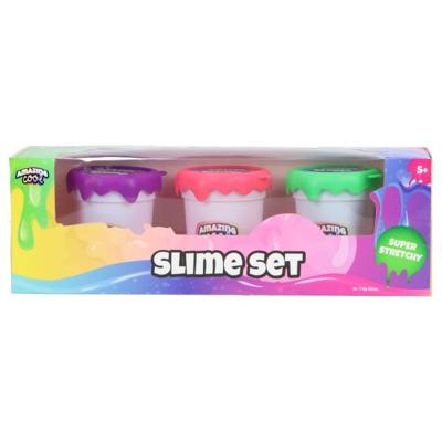 Amazing Cool Slime 3 Stuks Paars, Groen, Roze