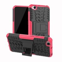 Tire Texture TPU + PC schokbestendig beschermende case voor Xiaomi Redmi gaan met houder (roze)