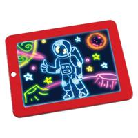 LED schrijfbord 3D magische tekening pad creatieve kinderen tekenen speelgoed (rood)
