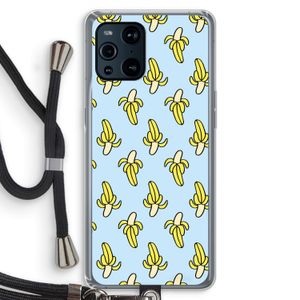 Bananas: Oppo Find X3 Transparant Hoesje met koord