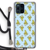 Bananas: Oppo Find X3 Transparant Hoesje met koord
