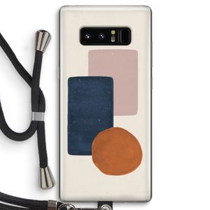 Geo #3: Samsung Galaxy Note 8 Transparant Hoesje met koord