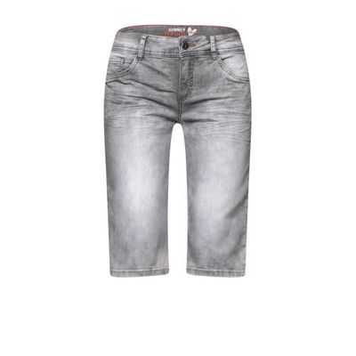 Street One regular fit bermuda grijs