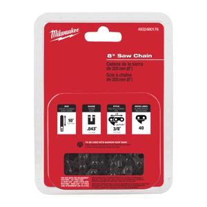 Milwaukee 20 cm/ 8" saw chain 3/8" x 1.1 M18 FHS Ketting tbv kettingzaag 20 cm 8" voor M18 FHS20 - 4932480176