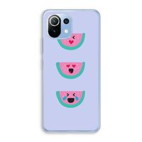 Smiley watermeloen: Xiaomi Mi 11 Lite Transparant Hoesje
