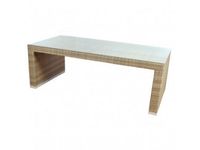 Tuintafel Athene - Cappuccino - Plat vlechtwerk - Copy