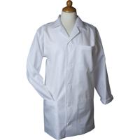 Creativ Company Stofjas, l: 85 cm, afm large, mouwlengte 61 cm, wit, 1 stuk
