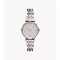 Emporio Armani Gianni T-Bar quartz zilveren wijzerplaat dameshorloge AR11293