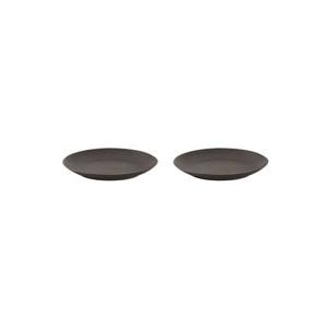 Mammoet Bord Spirit 21.5 cm Grijs Stoneware 2 stuks