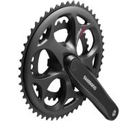 Shimano Crankstel 7/8 speed Tourney FC-A070 Compact 170/50-34T met vierkante as zwart - thumbnail