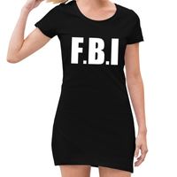 FBI carnavalsjurkje zwart voor meiden XL (44)  - - thumbnail
