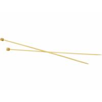 Bamboe breinaalden - 2x - maat 4 - 35 cm - breien - breinaaldenset