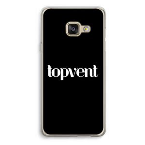 Topvent Zwart: Samsung Galaxy A3 (2016) Transparant Hoesje