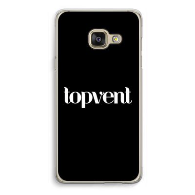 Topvent Zwart: Samsung Galaxy A3 (2016) Transparant Hoesje