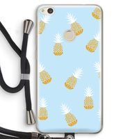 Ananasjes: Huawei Ascend P8 Lite (2017) Transparant Hoesje met koord