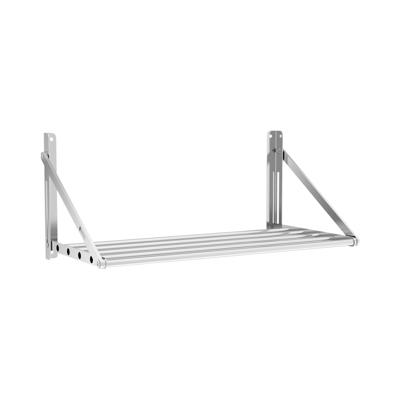 Wandplank - inklapbaar - 80 x 45 cm - 40 kg - roestvrij staal