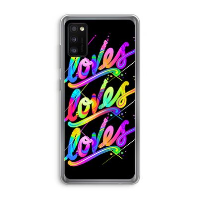 Loves: Samsung Galaxy A41 Transparant Hoesje