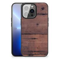 iPhone 13 Pro Max Houten Print Telefoonhoesje Old Wood