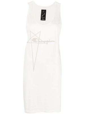 Rick Owens X Champion x Rick Owens robe-débardeur en coton - Blanc