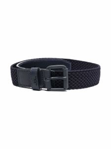 Emporio Armani Kids ceinture texturée à boucle - Bleu