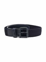 Emporio Armani Kids ceinture texturée à boucle - Bleu