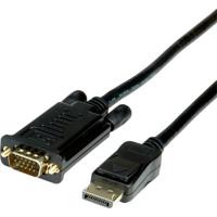 VALUE Cable DisplayPort - VGA, M / M, zwart, 1,5 m