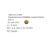 micromotor G0.5-5-2-8T tandwiel voor Lima - thumbnail