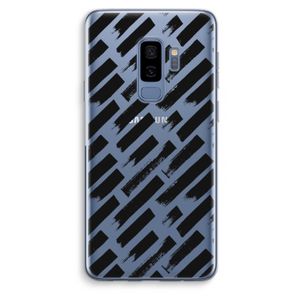 Zwarte vegen: Samsung Galaxy S9 Plus Transparant Hoesje