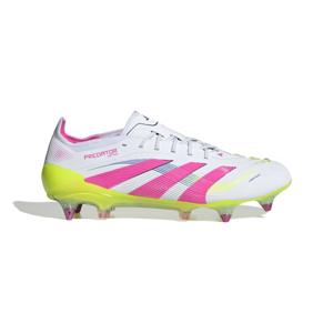 adidas Predator Elite IJzeren-Nop Voetbalschoenen (SG) Wit Roze Neongeel