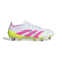adidas Predator Elite IJzeren-Nop Voetbalschoenen (SG) Wit Roze Neongeel
