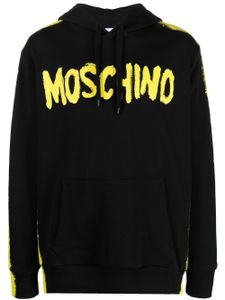 Moschino hoodie à logo imprimé - Noir