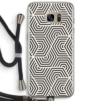 Magic pattern: Samsung Galaxy S7 Edge Transparant Hoesje met koord