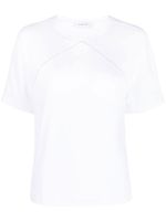 Fabiana Filippi t-shirt à ornements de perles - Blanc