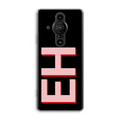 Monogram: Sony Xperia Pro-I Transparant Hoesje