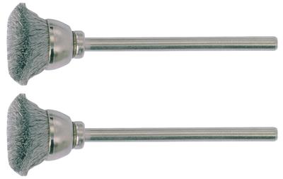 PROXXON penseelborstel brushes w.shaft 2pcs d=13mm stainless