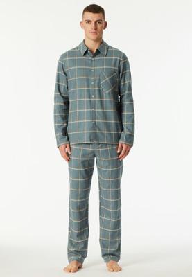 Schiesser Schiesser Heren Pyjama Long mineralgreen 182029 50/M