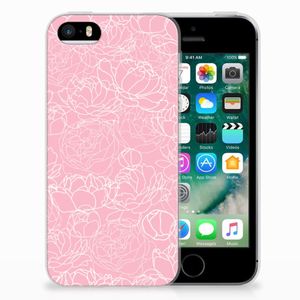 Apple iPhone SE | 5S TPU Case White Flowers