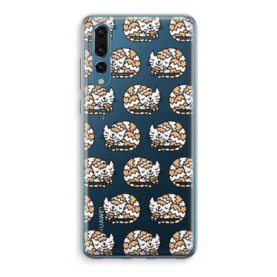 Slapende poes: Huawei P20 Pro Transparant Hoesje