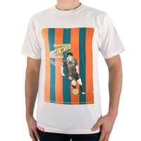 FootballCulture - Messi V-Neck T-shirt - Wit