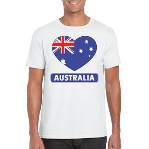I love Australie t-shirt wit heren 2XL  -