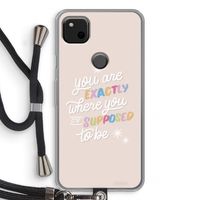 Right Place: Pixel 4a Transparant Hoesje met koord