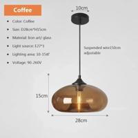 Moderne Kleurrijke Glazen Hanglamp