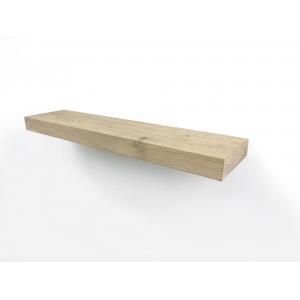 Zwevende wandplank eiken recht 80 x 15 cm