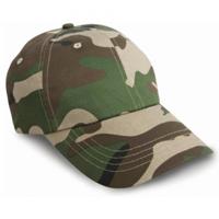 Result Camouflage Pet - groen - baseballcap - volwassenen - legercaps - 100% katoen