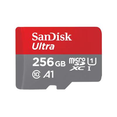 SanDiskMicroSDXC Ultra 256GB 150mb/s C10 - SDA UHS-I Micro SD-kaart Grijs