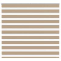 VidaXL Zebra blind 155x100 cm stofbreedte 150,9 cm polyester zandbruin