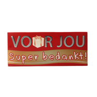 Voor Jou! Wensreep super bedankt 70 Gram