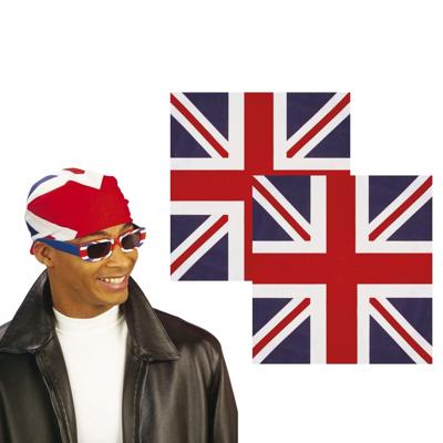 Bandana Groot Brittannie - 2x - katoen - sjaal - vlag Engeland - Union Jack