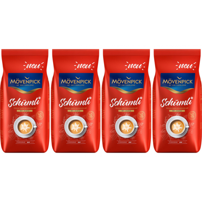 Mövenpick Schümli - koffiebonen - 4 x 1 kilo